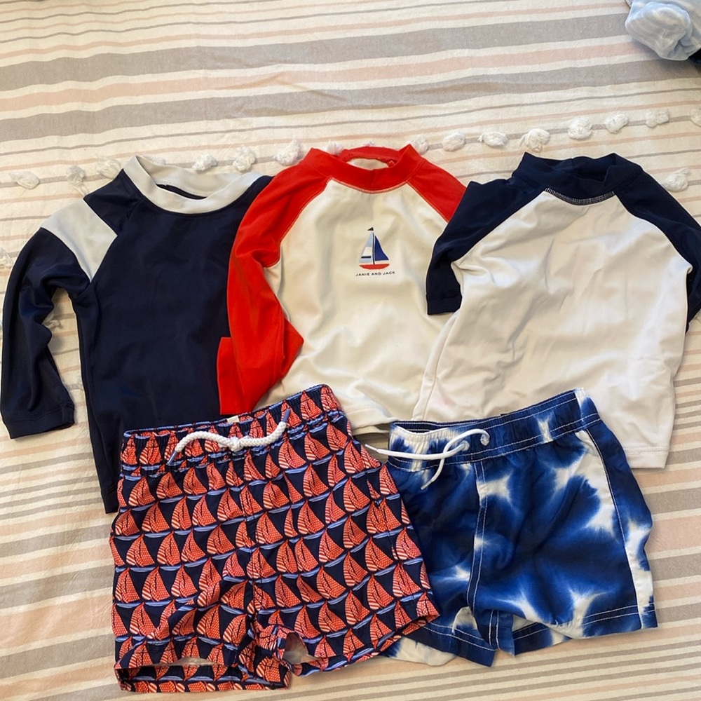Janie and Jack swim bundle size 6-12 months